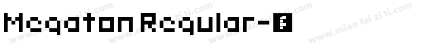 Megaton Regular字体转换